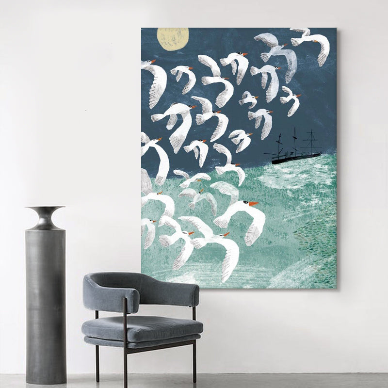 SEABIRDS MODERN PAINTING #FLD-XDDW-008