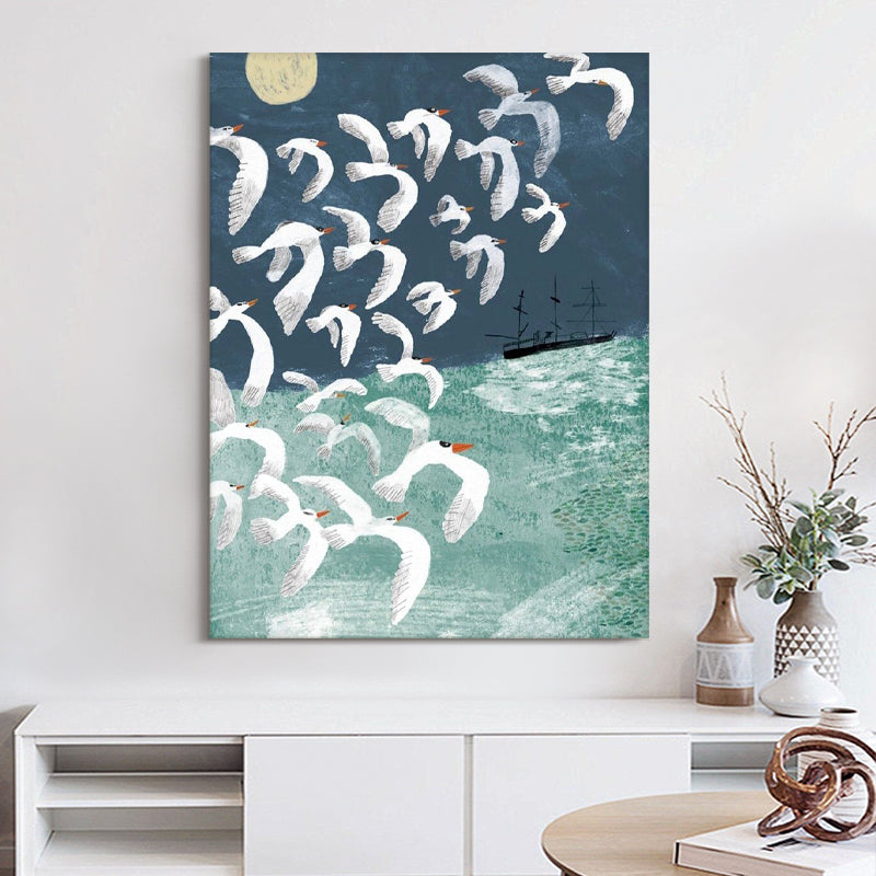 SEABIRDS MODERN PAINTING #FLD-XDDW-008